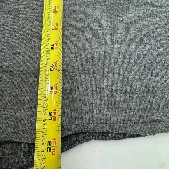 Project Social T Women's Grey Drop Shoulder Scoop Neck Long Sleeve Sweater Sz L - Picture 6 of 8